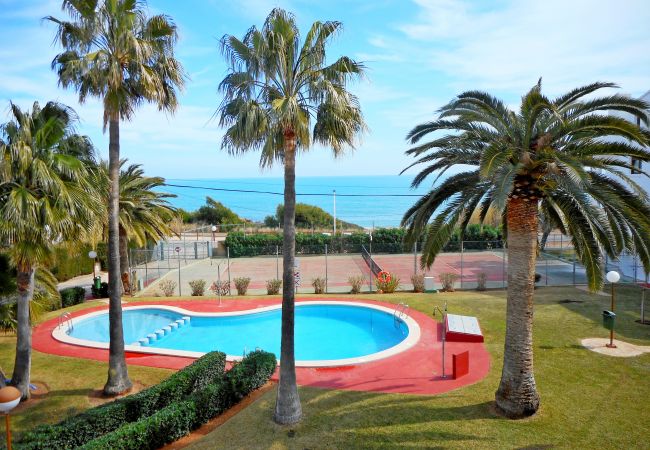 Apartamento en Alcoceber / Alcossebre - Apartamento frente al mar con terraza PLAYA ROMANA