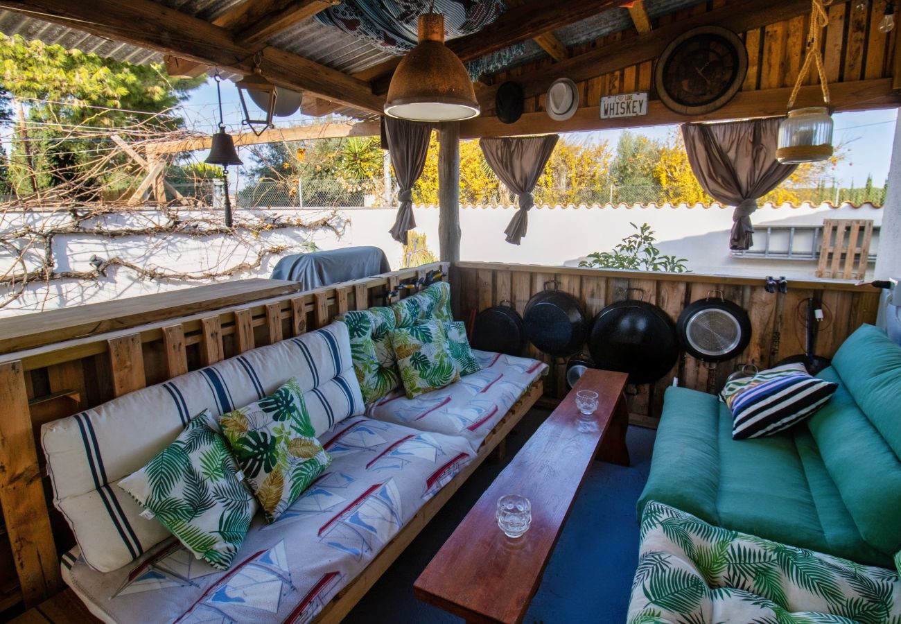 Villa en Alcoceber / Alcossebre - Casa Mediterránea con Chill Out y Barbacoa