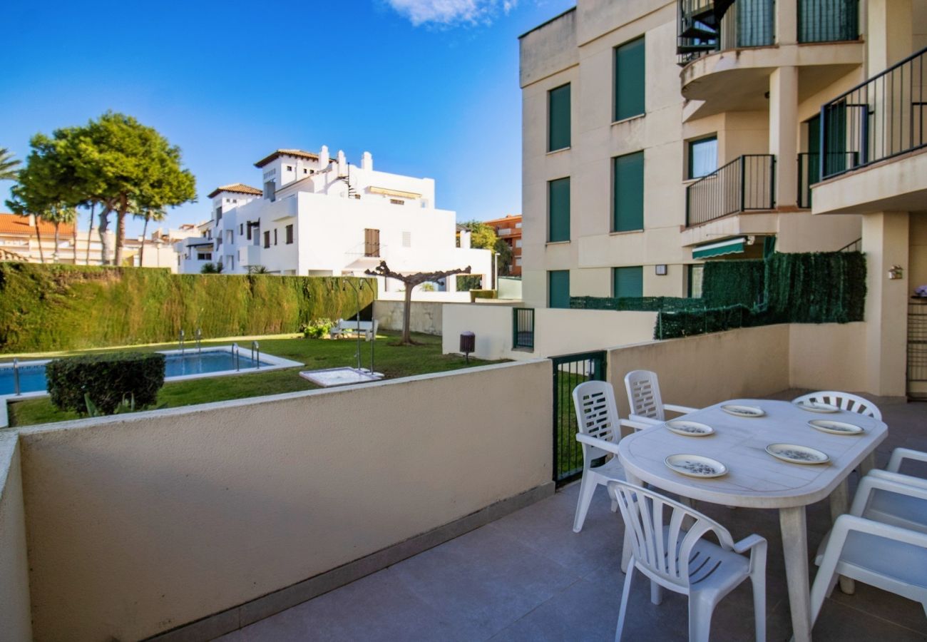 Apartamento en Alcoceber / Alcossebre - Bajo frente a la piscina - Playa Cargador