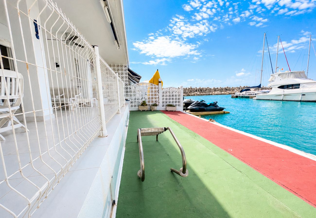 Apartamento en Alcoceber / Alcossebre - ⚓Puerto Alcossebre - Terraza frente a los barcos