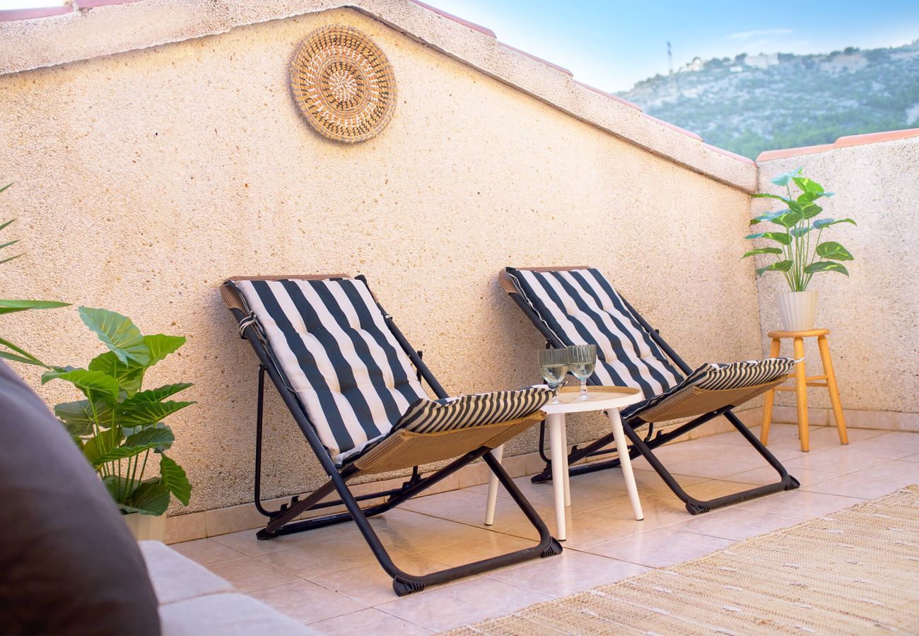 Ferienwohnung in Alcoceber - TERRAZA AZUL - Atico con vistas al mar