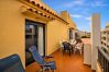 Ferienwohnung in Alcoceber / Alcossebre - Playa Cargador - Atico con terraza y piscina