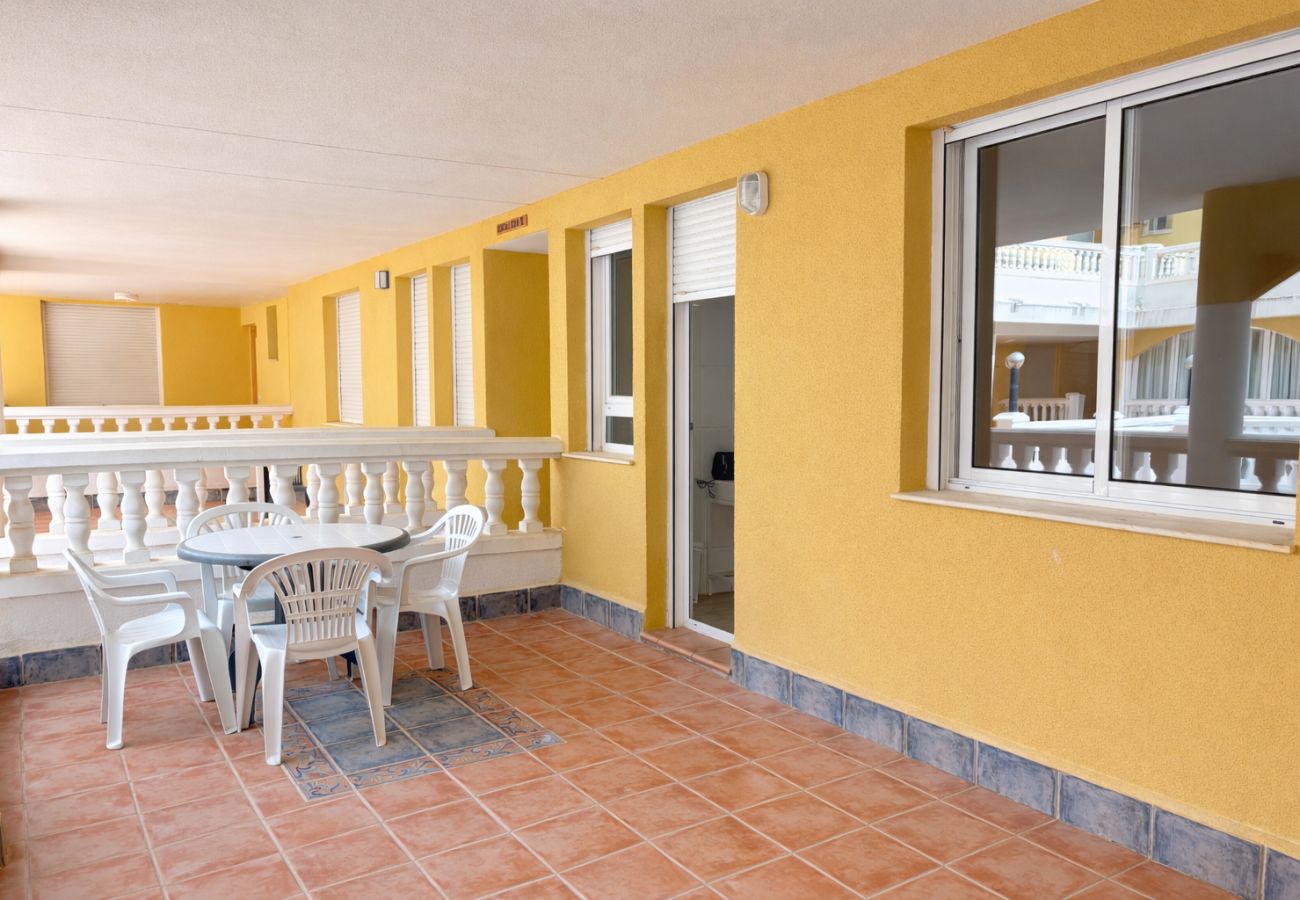 Ferienwohnung in Alcoceber - Bajo con terraza + piscina en Alcossebre | 4 pax