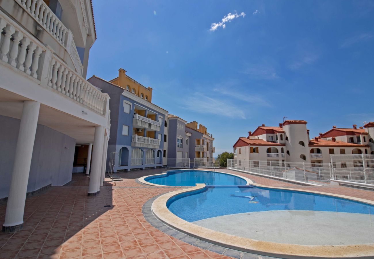 Ferienwohnung in Alcoceber - Bajo con terraza + piscina en Alcossebre | 4 pax