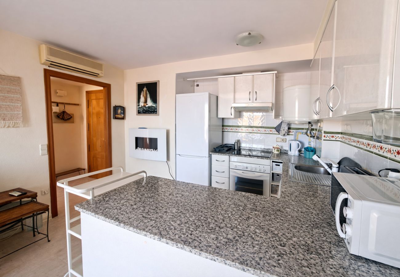 Ferienwohnung in Alcoceber - Atico en el centro - Piscina y aire acondicionado