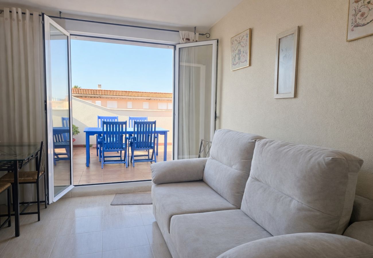 Ferienwohnung in Alcoceber - Atico en el centro - Piscina y aire acondicionado