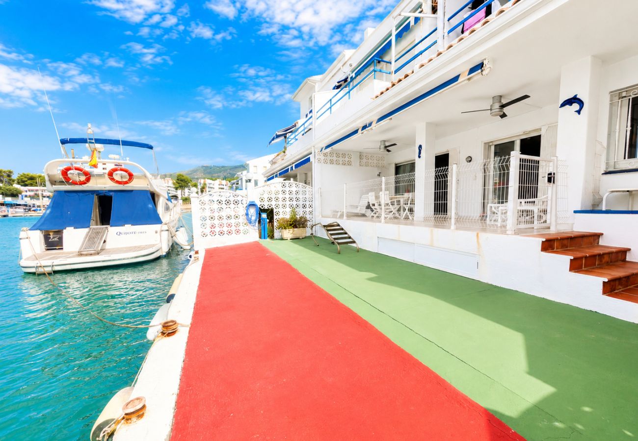 Apartment in Alcocebre / Alcossebre - ⚓Puerto Alcossebre - Terraza frente a los barcos