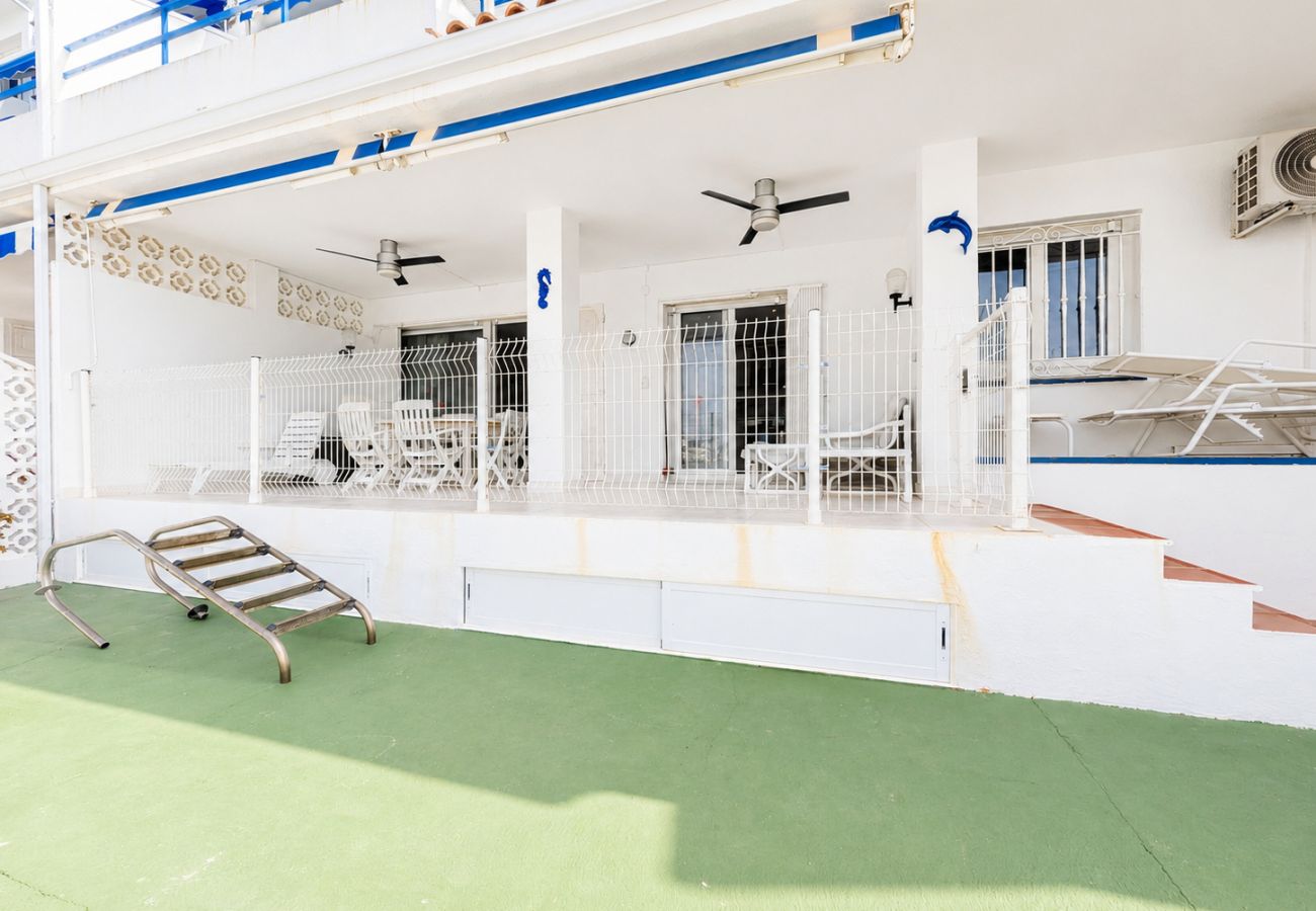 Apartment in Alcocebre / Alcossebre - ⚓Puerto Alcossebre - Terraza frente a los barcos