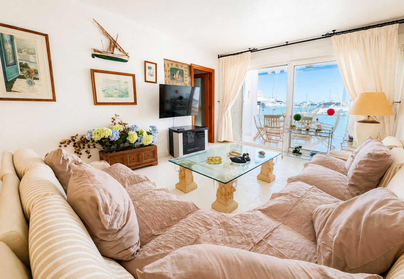 Apartment in Alcocebre / Alcossebre - ⚓Puerto Alcossebre - Terraza frente a los barcos