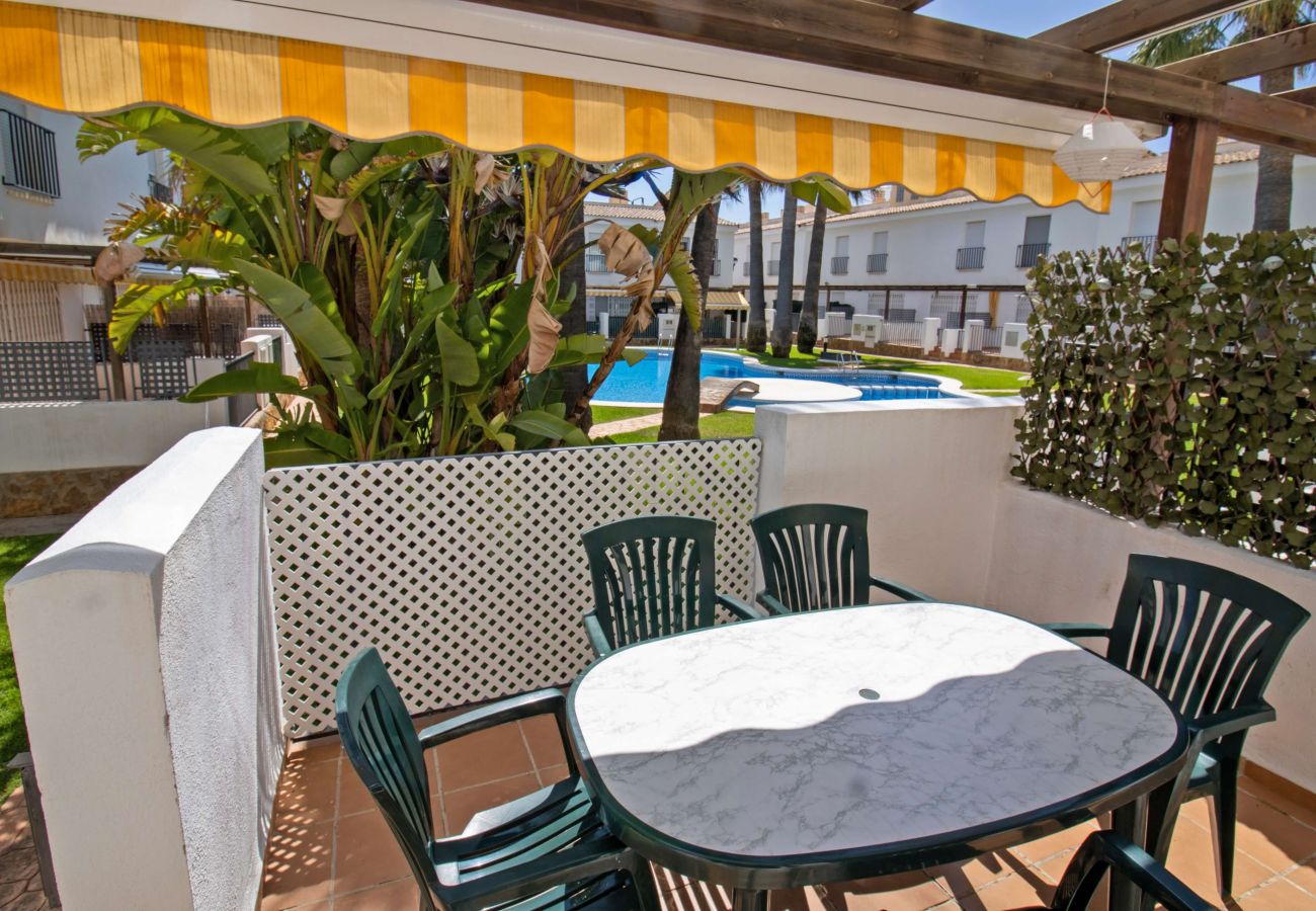 Maison mitoyenne à Alcocebre / Alcossebre - Casa adosada con jardín y piscina - PALM BEACH