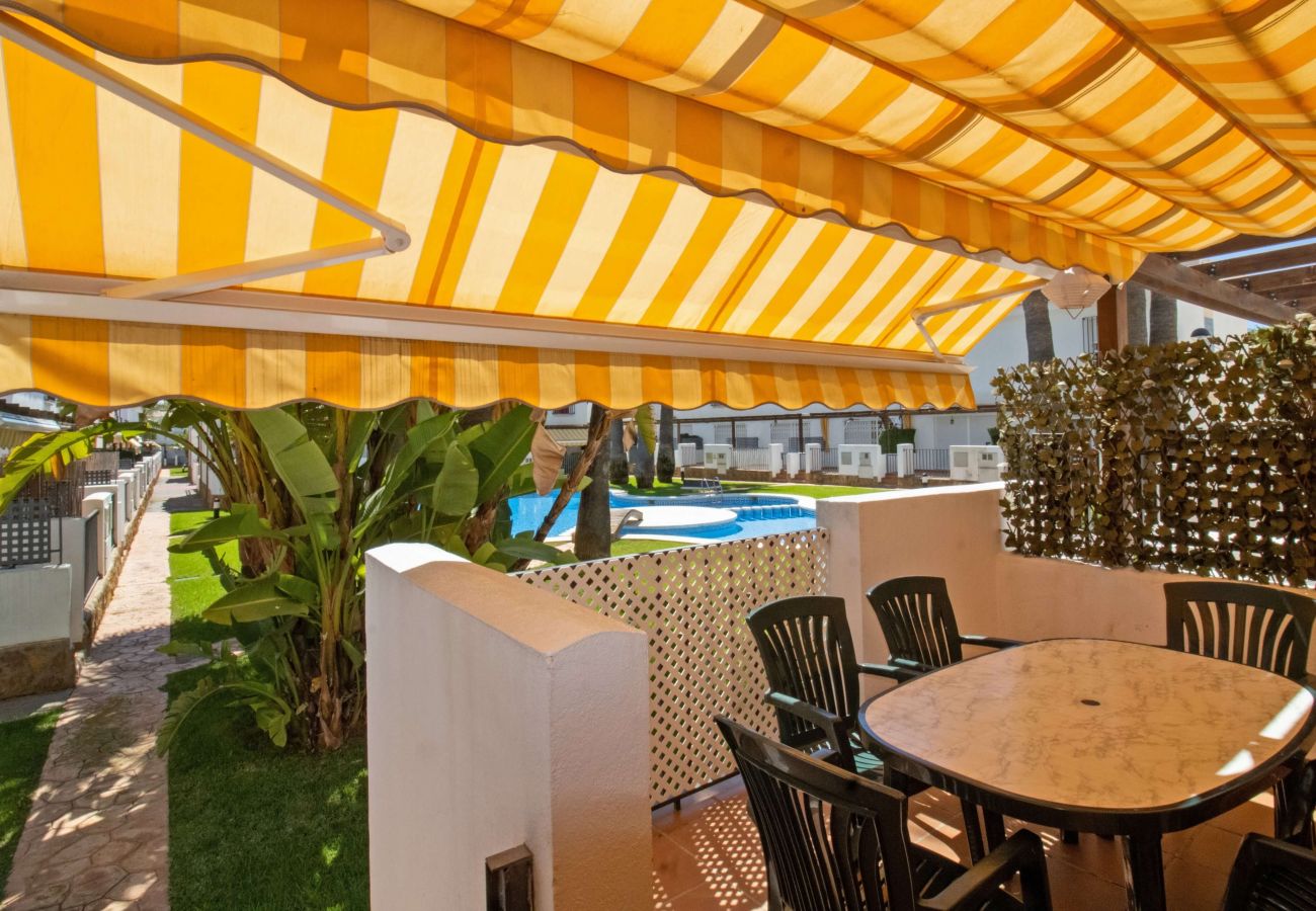 Maison mitoyenne à Alcocebre / Alcossebre - Casa adosada con jardín y piscina - PALM BEACH
